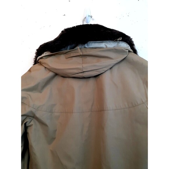 Vintage A Robert Lewis Idea HEAVY Coat Size 42 Mens Large Beige Faux Fur Lining - Picture 5 of 16